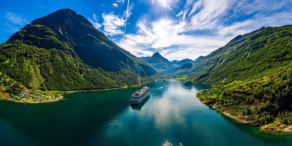 Geirangerfjord in Noorwegen