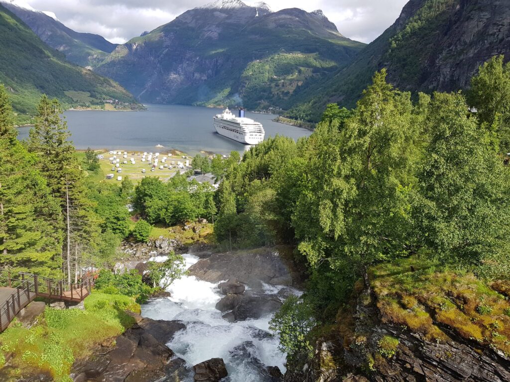 Uitzicht Geiranger Fjord